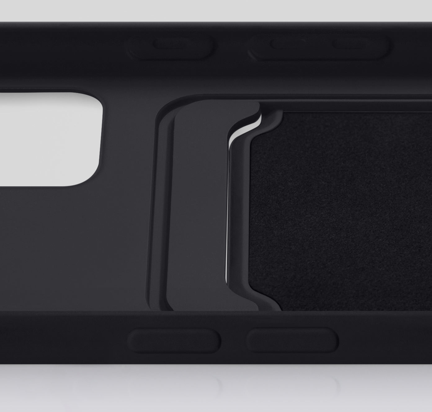 Mobilize Rubber Gelly Card Case Apple Iphone 15 Matt Black