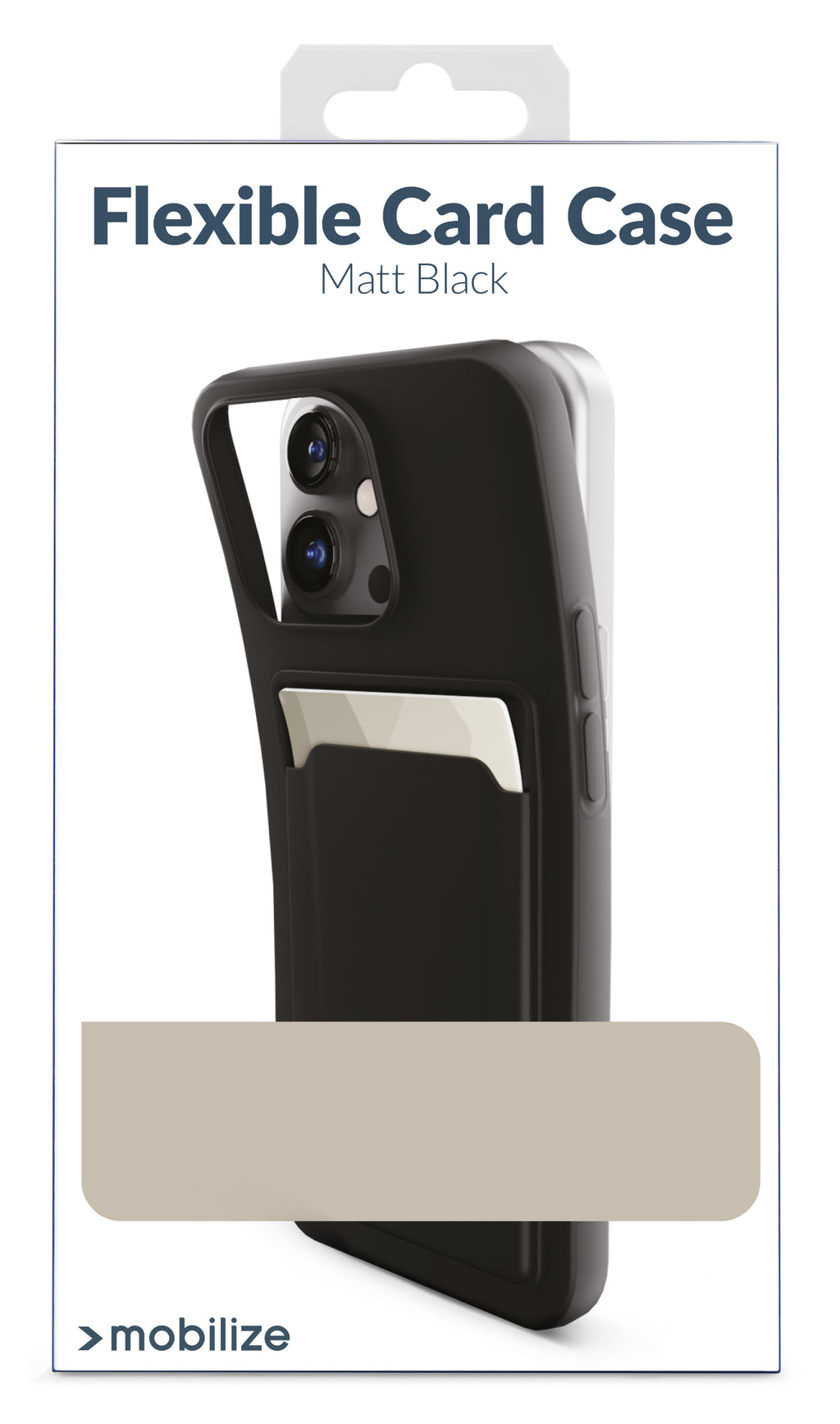 Mobilize Rubber Gelly Card Case Apple Iphone 15 Matt Black