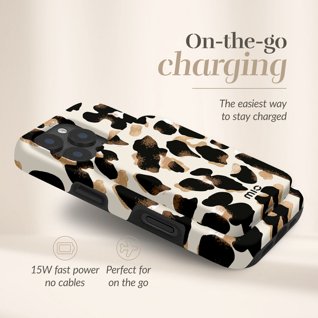 Mio By Mobilize Mio Powerbank 5000Mah With Double Sided Magsafe Compatibility  Leopard - Matt