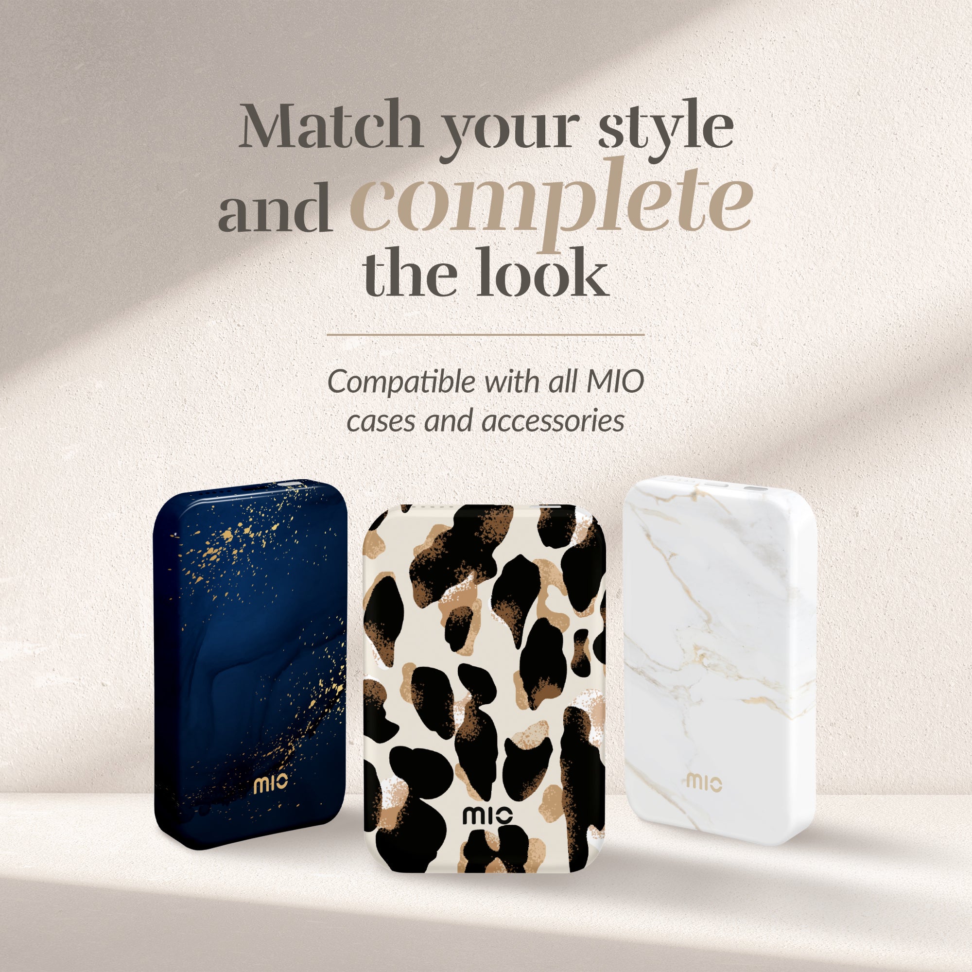Mio By Mobilize Mio Powerbank 5000Mah With Double Sided Magsafe Compatibility  Leopard - Matt