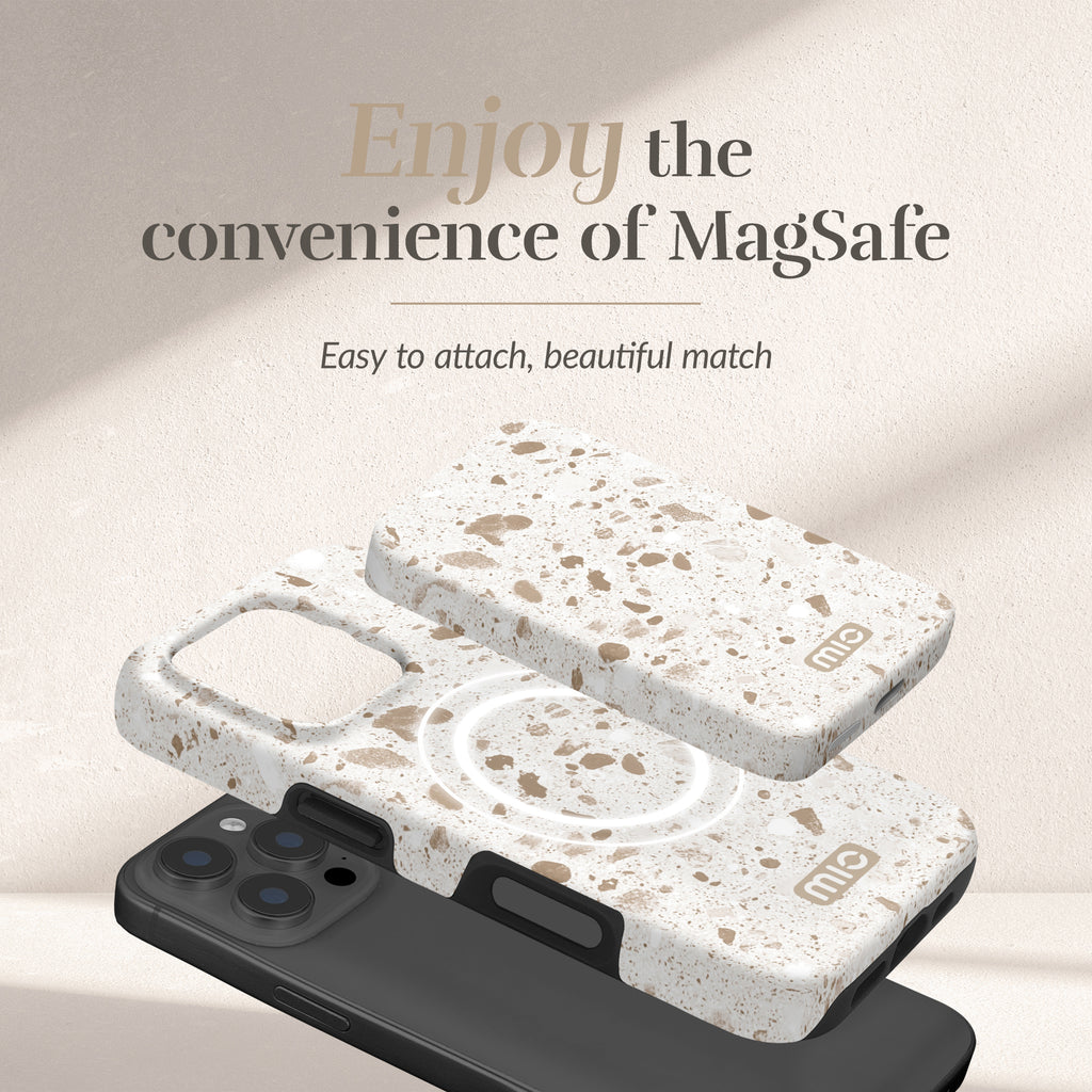 Mio By Mobilize Mio Powerbank 5000Mah With Double Sided Magsafe Compatibility Soft Terrazzo - Matt