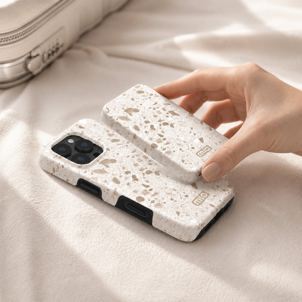 Mio By Mobilize Mio Powerbank 5000Mah With Double Sided Magsafe Compatibility Soft Terrazzo - Matt