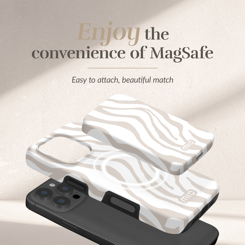 Mio By Mobilize Mio Powerbank 5000Mah With Double Sided Magsafe Compatibility Sandy Zebra - Matt