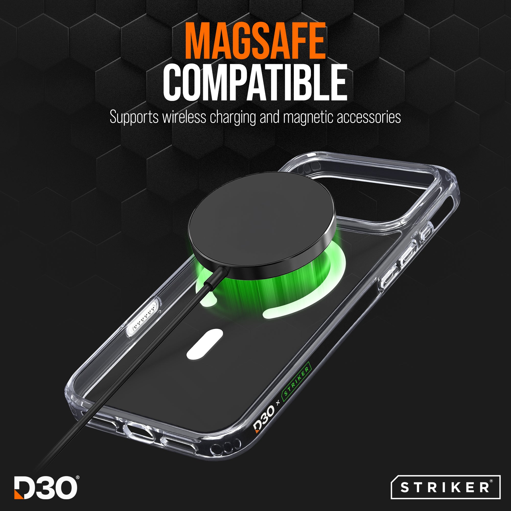 Striker X-Core - D3O Xtreme Impact Mag Case - Clear - Samsung A27 5G