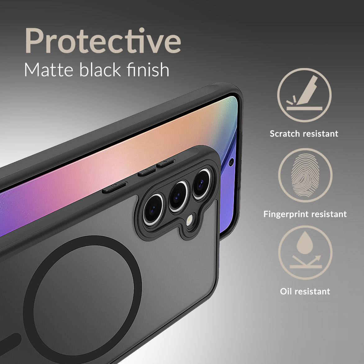 Mobilize Magsafe Compatible Hybrid Case Samsung Galaxy A27 5G Black