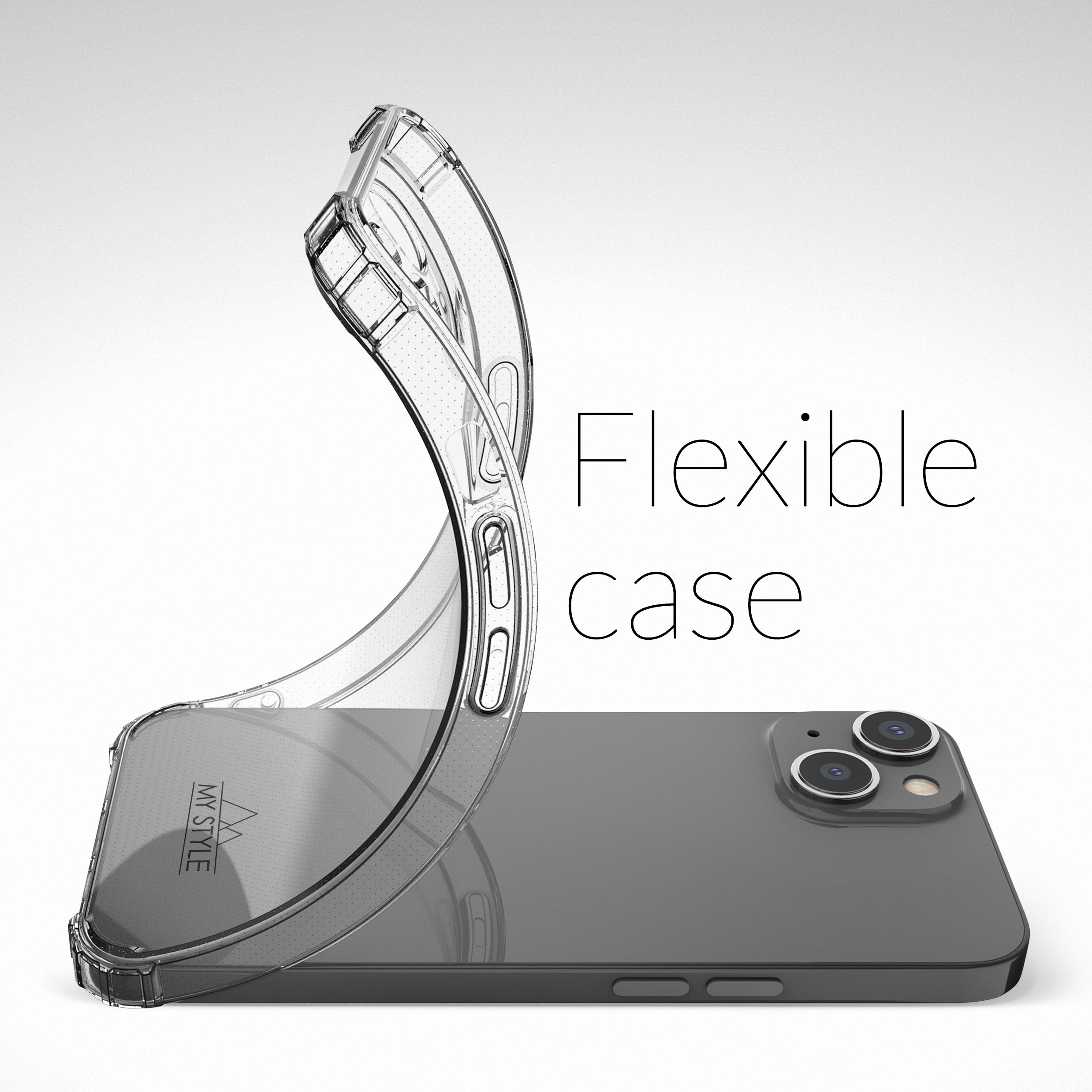 My Style Protective Flex Case For Apple Iphone 17 Pro/18 Pro Clear